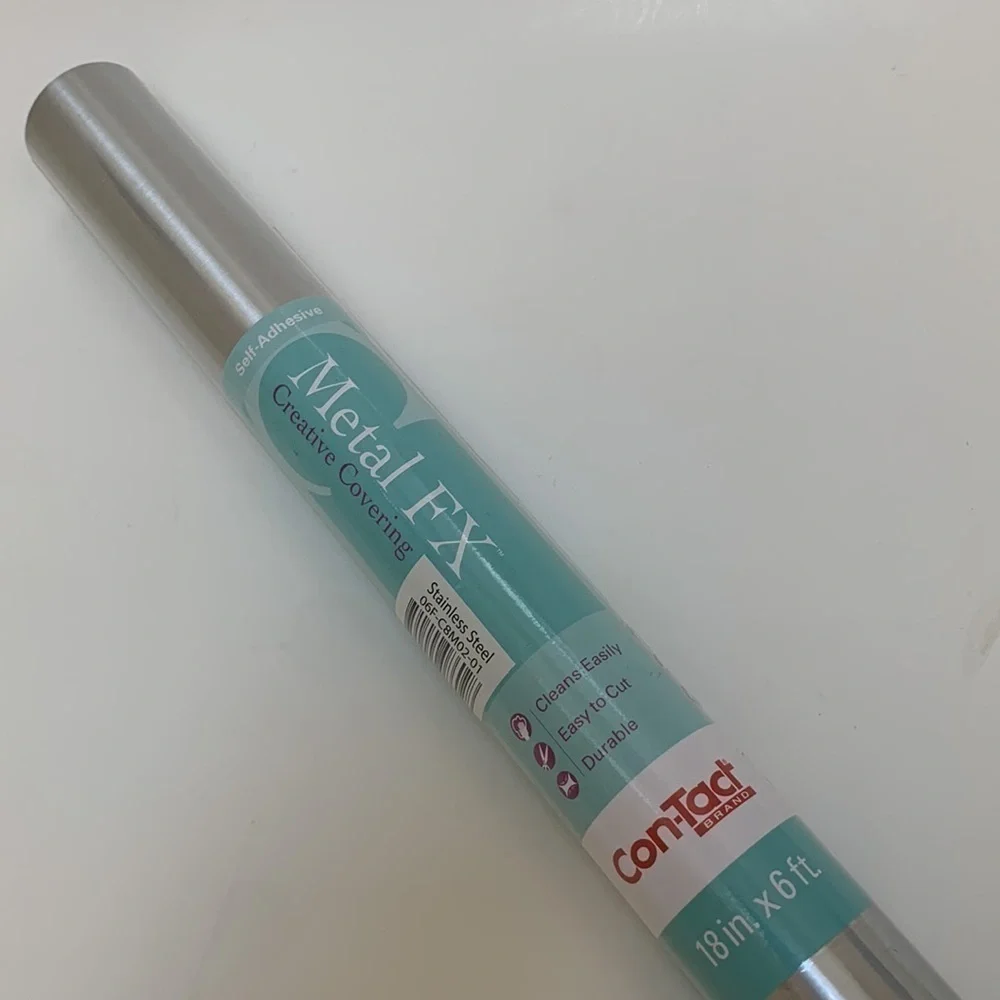 Con-Tact Stainless Steel Self Adhesive Roll Stainless Steel Unopened Roll